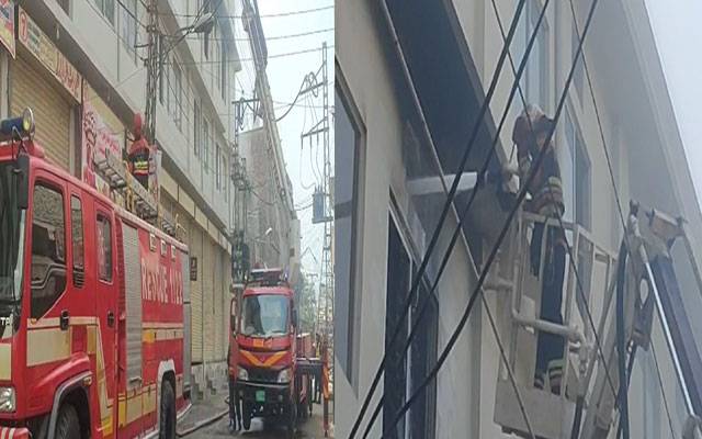 میاں منشی ہسپتال کے قریب جوتے بنانے والی فیکٹری میں آتشزدگی