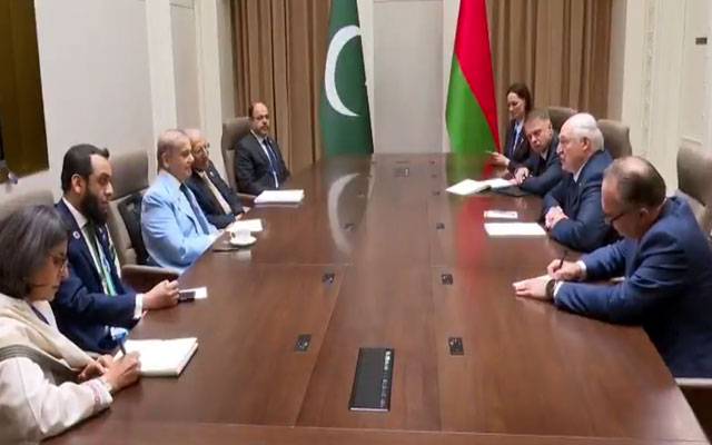 وزیراعظم شہباز شریف کی بیلاروس کے صدر سے ملاقات، آئندہ سال دورہ پاکستان کی دعوت