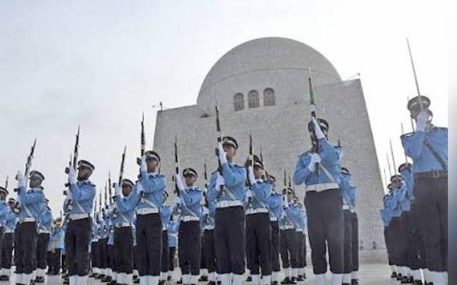 یوم دفاع؛مزارقائدپرتبدیلی گارڈز کی پروقار تقریب