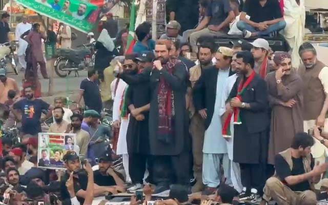 بھارت سے خطرہ نہیں،اس بیان پر وزیراعلی پنجاب معافی مانگیں،سہیل آفریدی کا جلسہ سے خطاب