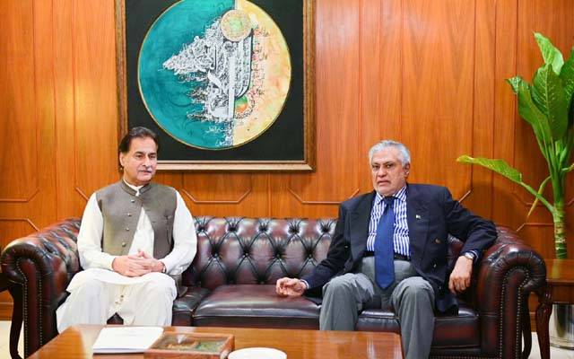 اسپیکر قومی اسمبلی سردار ایاز صادق کی نائب وزیراعظم اسحاق ڈار سے ملاقات