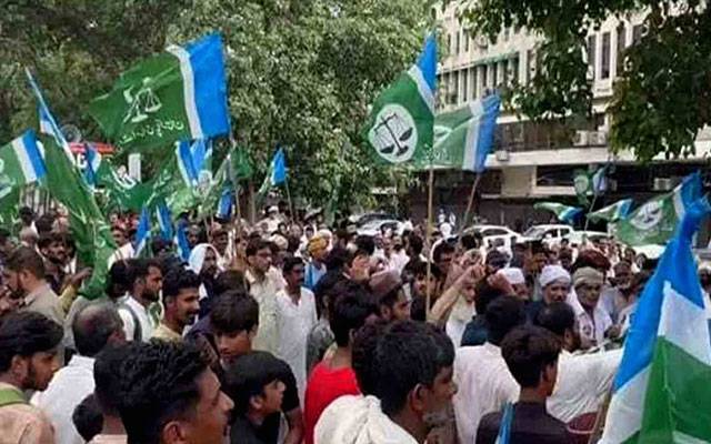 جماعت اسلامی کا مال روڈ دھرنا 29ویں روز بھی جاری