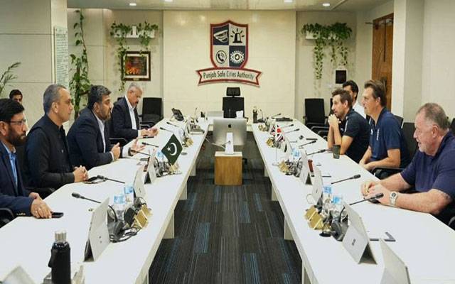 انگلینڈ ٹیم کا دورہ پاکستان ، برطانوی سکیورٹی وفد کی پنجاب سیف سٹیز اتھارٹی آمد، سیکیورٹی پر بریفنگ لی