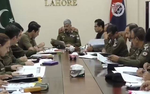  سی سی پی او لاہور کی زیر صدارت  اجلاس،چوری کی وارداتیں روکنے کے لیے مختلف اقدامات کا جائزہ