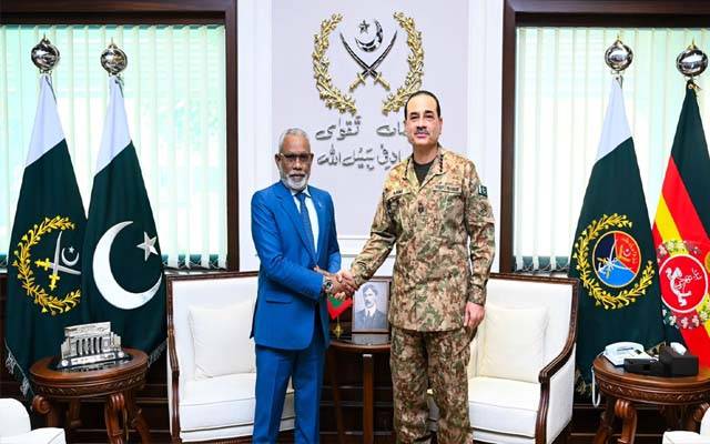 مالدیپ کی پیپلز مجلس کے اسپیکر کی فیلڈ مارشل سید عاصم منیر سے ملاقات، دوطرفہ تعاون پر تبادلہ خیال
