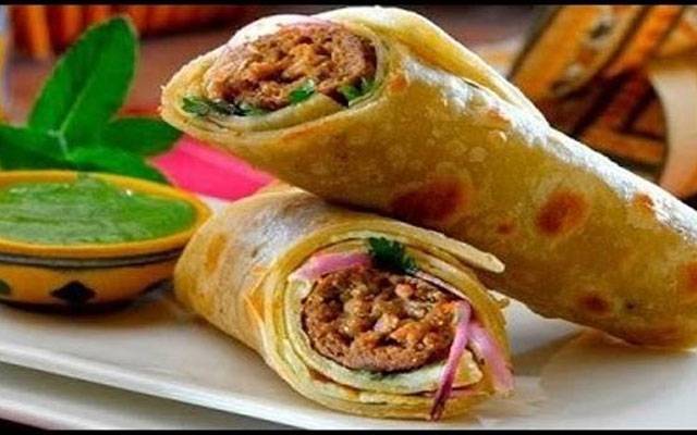 آج کا پکوان: چکن ملائی بوٹی پراٹھا رول