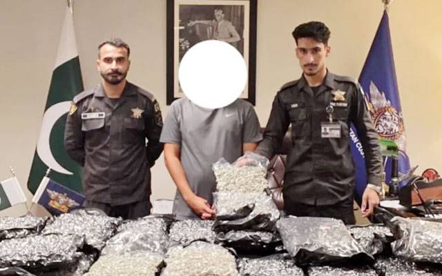 اسلام آباد ایئرپورٹ پر 35 کلو چرس اسمگل کرنے کی کوشش ناکام