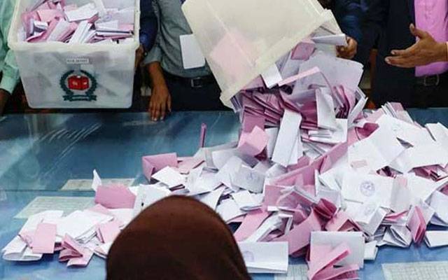 این اے 168 ضمنی انتخاب، پولنگ ختم، ووٹوں کی گنتی شروع