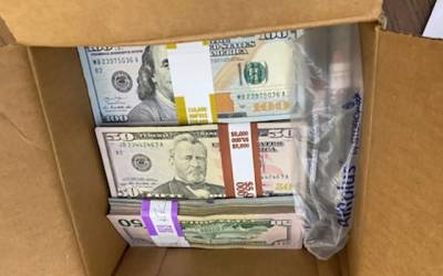 Box contained $180K