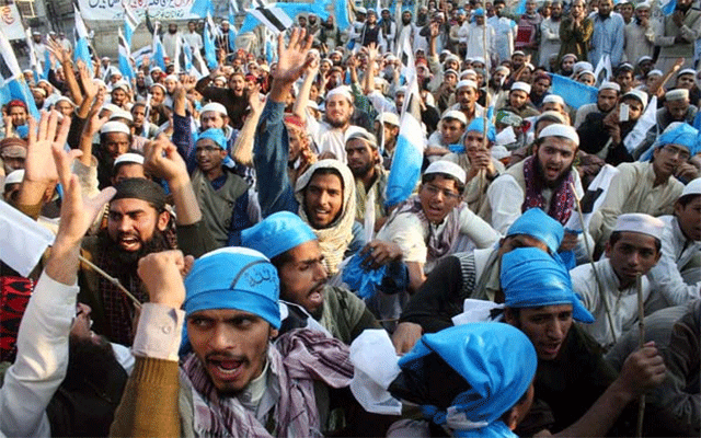 مسلم سٹوڈنٹس آرگنائزیشن کا امریکی صدر کیخلاف احتجاجی مظاہرہ