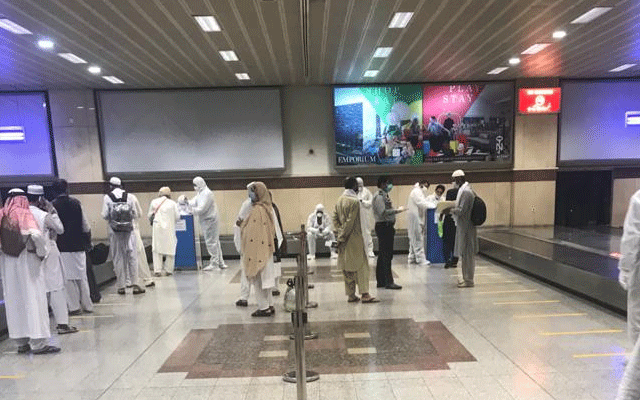 سعودی عرب اور مسقط سے آنیوالے متعدد مسافروں میں کورونا کی تصدیق