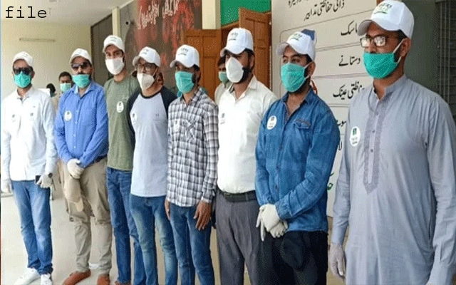 انتظامیہ اور ٹائیگر فورس کے رضاکاروں کی بیٹھک