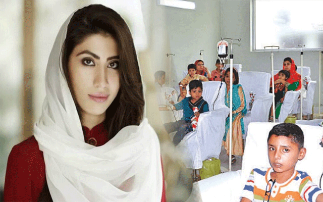 حنا پرویز کا سندس فاونڈیشن کا دورہ، تھیلے سیمیا کے مریض بچوں کی عیادت