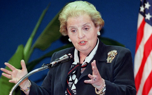 امریکا کی پہلی خاتون وزیر خارجہ انتقال کر گئیں