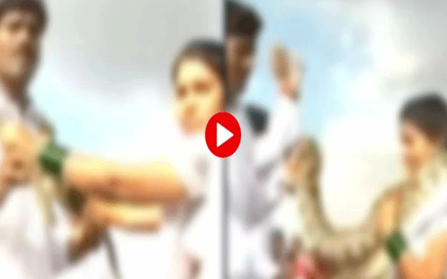 دولہا اور دلہن کی عجیب و غریب حرکت، باراتی دنگ ، ویڈیو وائرل 