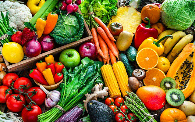 vegetables and fruit rates