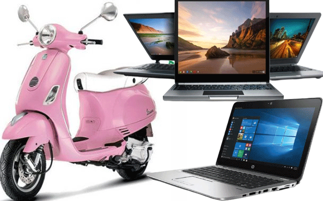 CM Punjab announces to give laptop and scooties