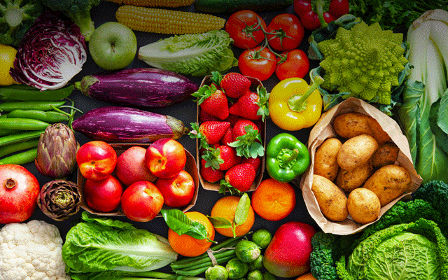 vegetables and fruit rates
