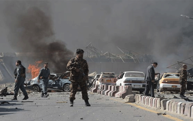 A bomb blast in a seminary in Afghanistan