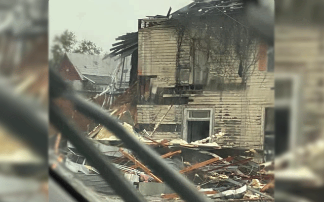 Dangerous tornado in America