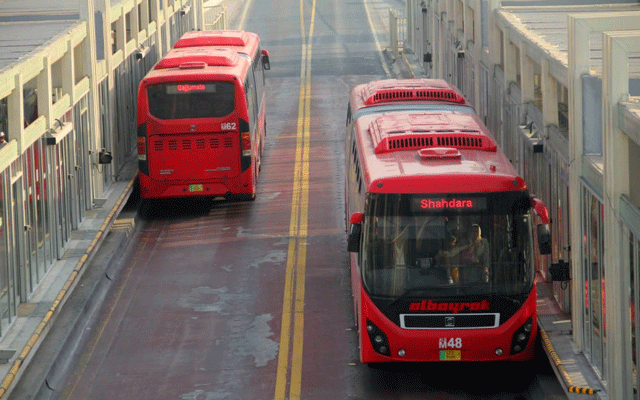  امن و امان کی صورتحال، لاہور میں میٹرو بس سروس کو محدود کردیا گیا 