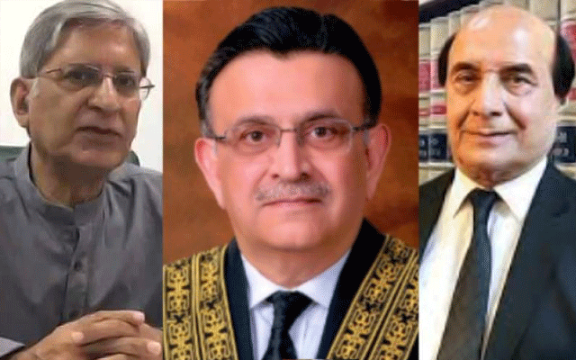 Aetzaz and Latif Khosa meet with Chief Justice of Pakistan, City42 