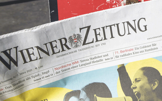  Wiener Zeitung STOPPED DAILY PUBLICATION, CITY42