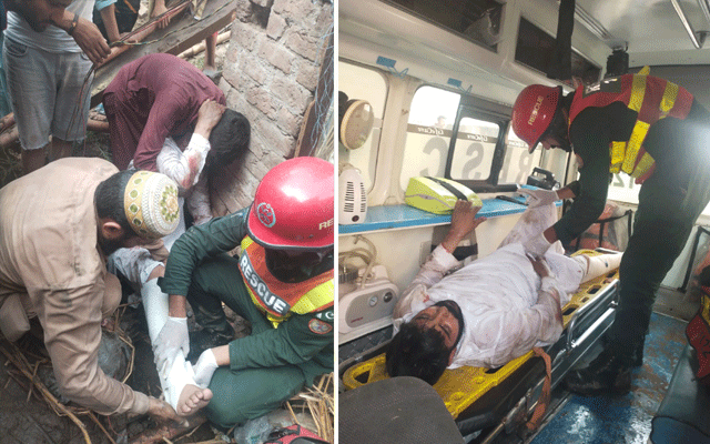 House collapsed in Gujjarpura, City42