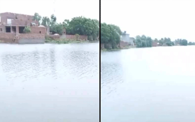 Ravi flooded, Ravi's water entered the adjacent villages in Lahore, City42