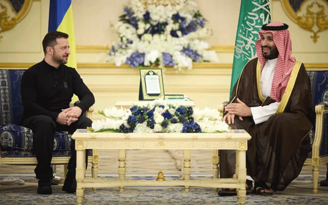 محمد بن سلمان اور یوکرینی صدر زیلنسکی کی ملاقات