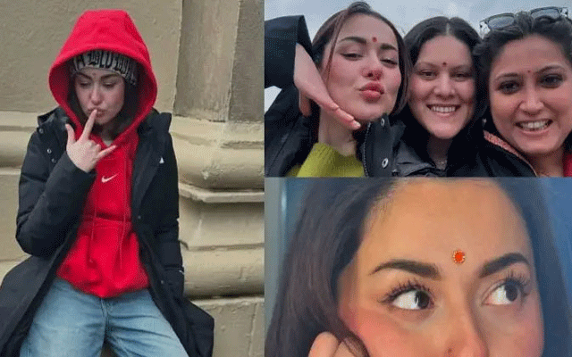  ہانیہ عامر نے ہندو مداحوں کو ہولی کی مبارکباد دینے کیلئے بِندی لگالی،تصاویر وائرل