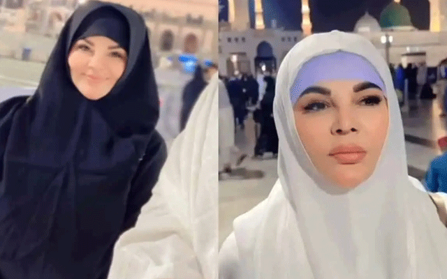 راکھی ساونت نے  ایک بار پھرعمرے کی سعادت حاصل کرلی