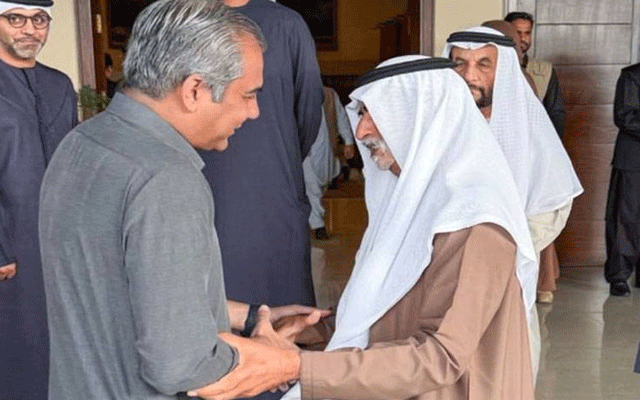 وفاقی وزیر داخلہ محسن نقوی سے اماراتی وزیر شیخ نیہان بن مبارک النہیان کی ملاقات