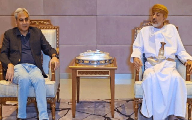  محسن نقوی کی مسقط میں عمانی  سیکرٹری داخلہ خالد بن ہلال سے ملاقات