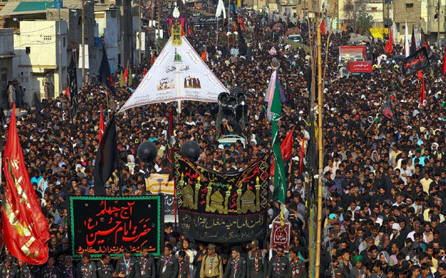  چہلم حضرت امام حسین علیہ السلام و شہدائے کربلا،ملک بھر میں آج مجالس جلوس نکالے جائیں گے
