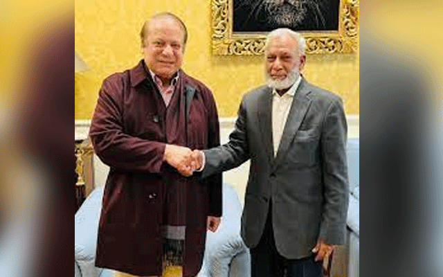 نواز شریف کا سابق ایم این اے بیرسٹر عثمان ابراہیم سے اہلیہ کے انتقال پر اظہارِ تعزیت