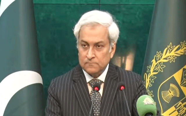 ایران کیخلاف طاقت کے استعمال اورپابندیوں کے حق میں نہیں:پاکستان