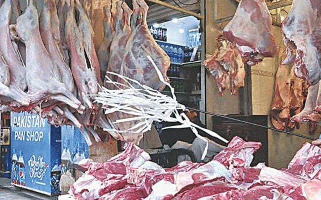 مٹن، بیف اور چکن سرکاری نرخوں سے زائد میں فروخت