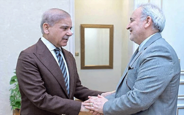 شہباز شریف سے ایرانی سفیر کی ملاقات،علاقائی صورتحال اورمذاکرات پر گفتگو