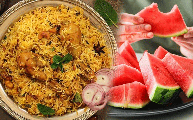 بریانی کے بعد تربوز کھانے سے میاں بیوی سمیت 2 بچیاں جاں بحق